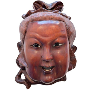 Guanyin (Avalokiteshvara) – tanden van bot en glazen ogen, 19e eeuw – lot 138