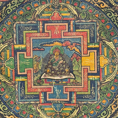 Handgeschilderde Tibetaanse thangka geschikt voor meditatie en spirituele ruimte