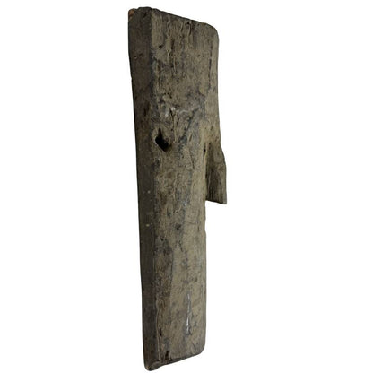 Himalayan wooden mask tibetan style folk art hollow back hand carved wood