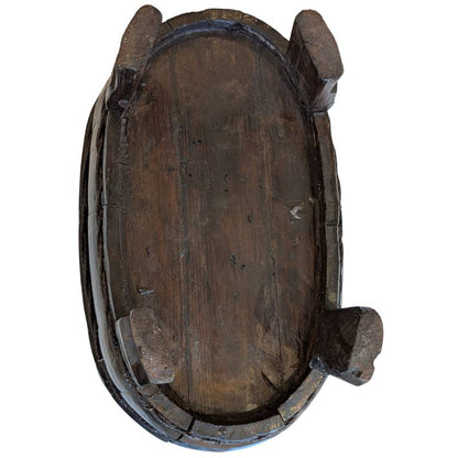Traditionele houten deegkom uit China