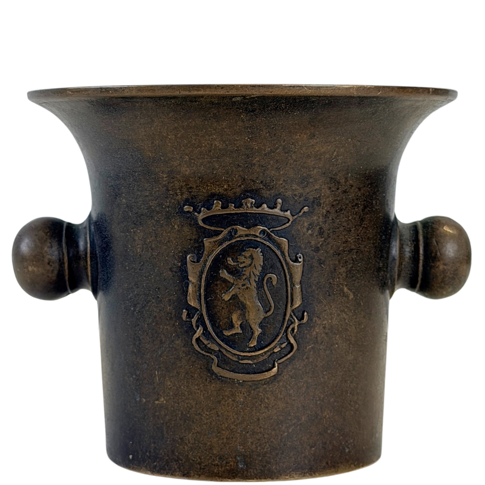 Italiaanse bronzen apothekersvijzel uit circa 1880–1900