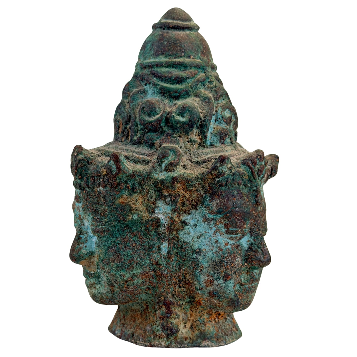 Cambodjaanse Trimurti sculptuur in Khmer-stijl, 20e eeuw