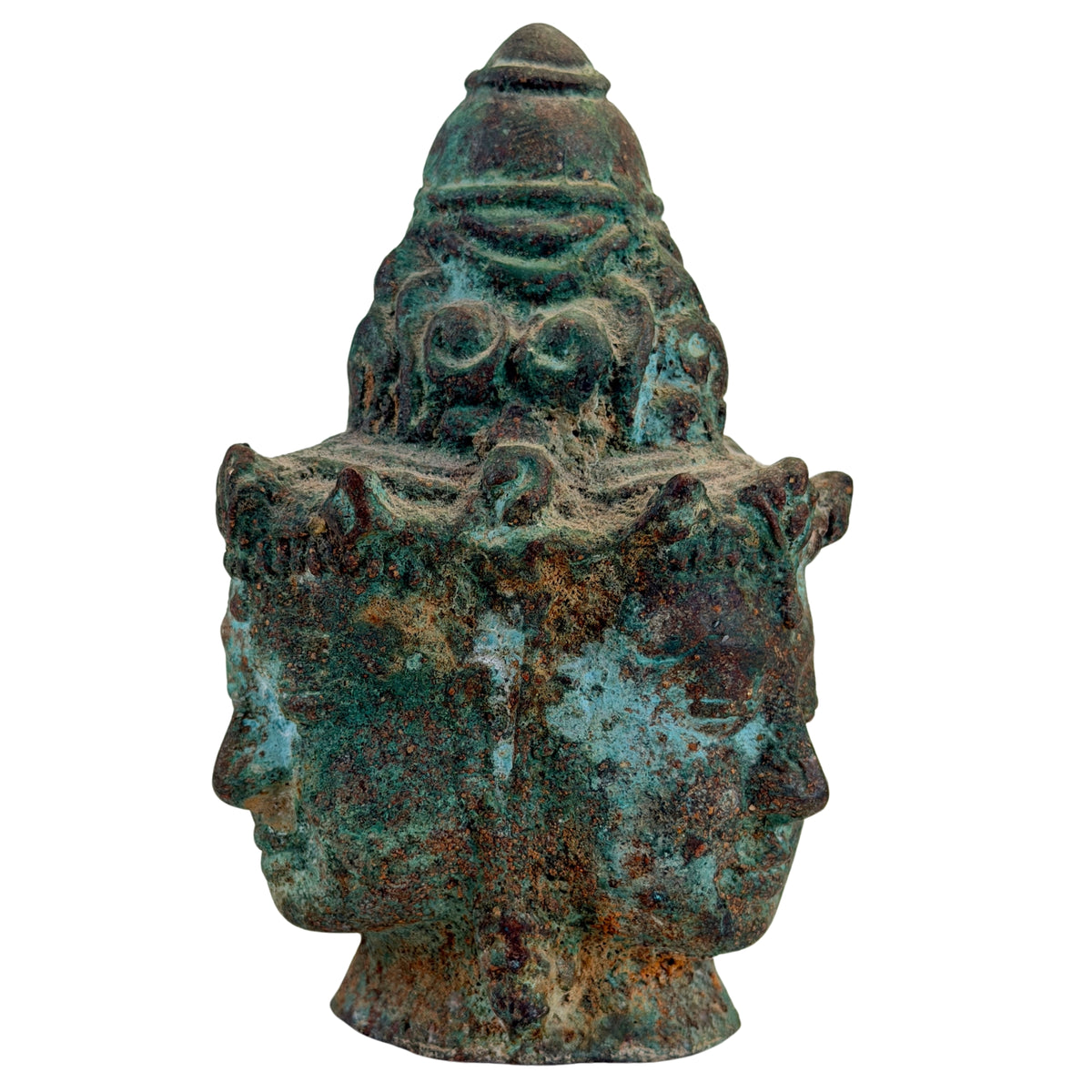 Cambodjaanse Trimurti sculptuur in Khmer-stijl, 20e eeuw