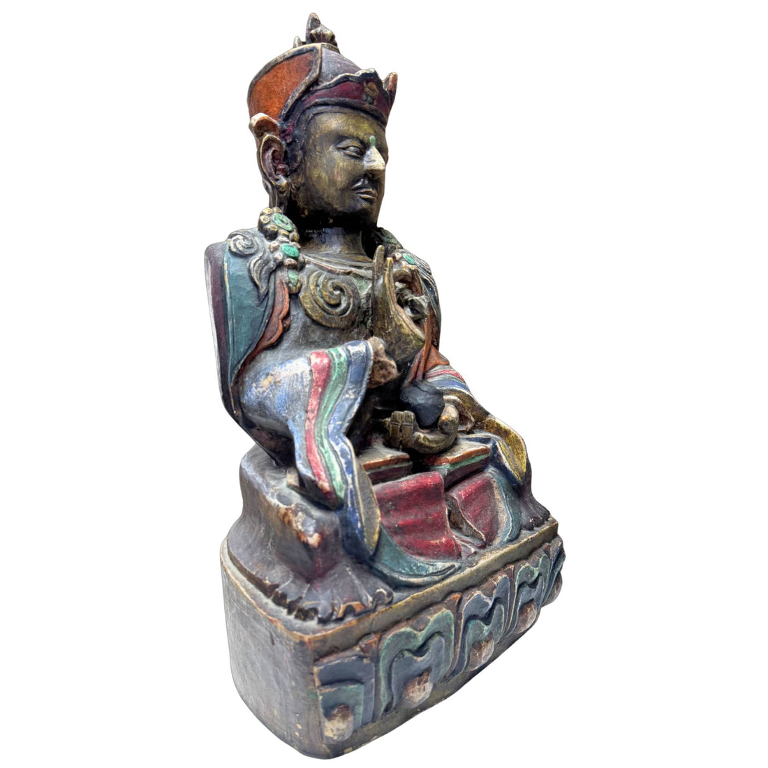 Geweihte und versiegelte Karma-Pakshi-Statue aus dem Himalaya (44 cm)