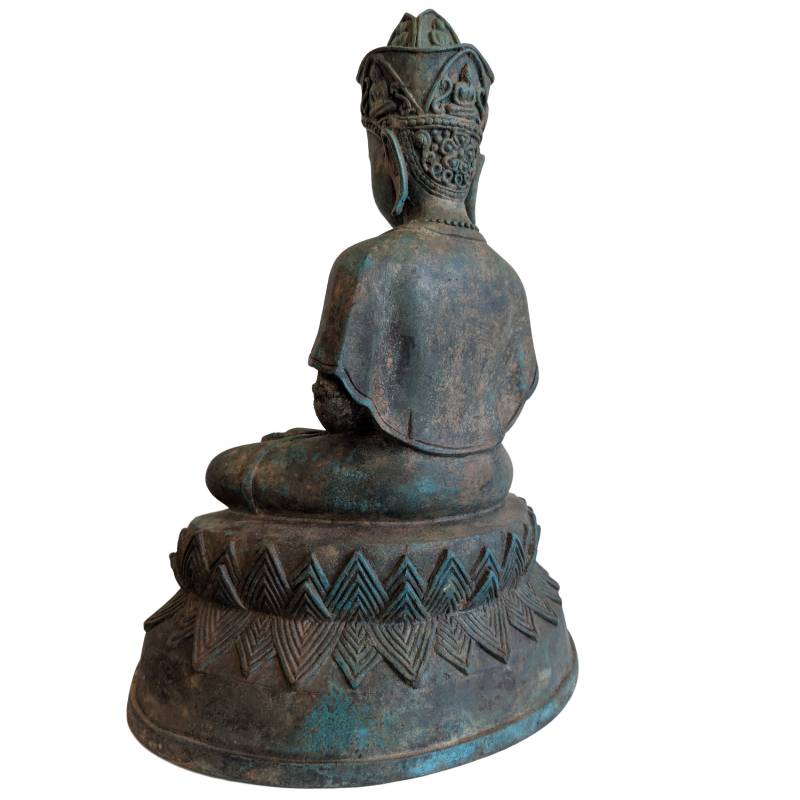 Khmer bodhisattva met kundika van brons
