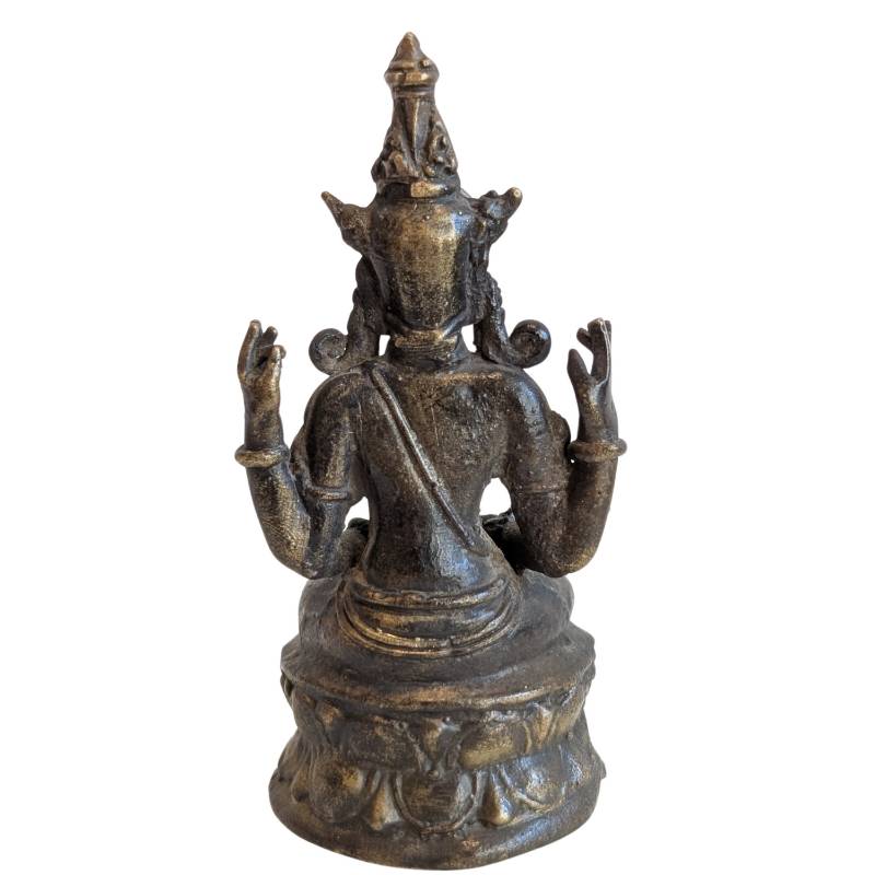 Khmer Lokeshvara beschermbeeld in brons
