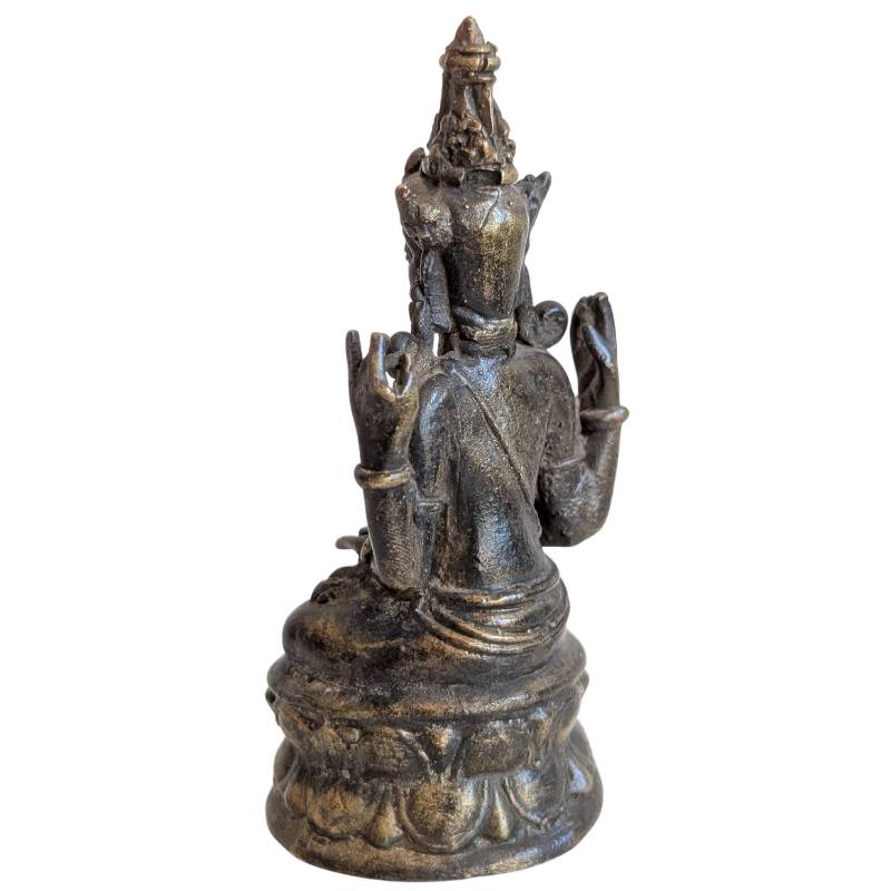 Khmer Lokeshvara in meditatiehouding van brons