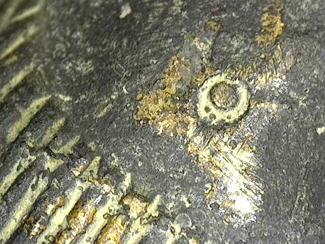Detail van de navel, bronzen Vishnu, Khmer-stijl