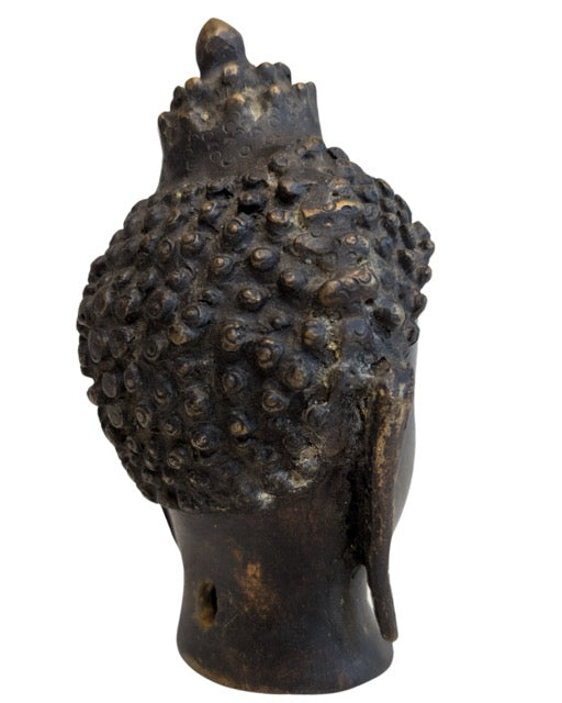 Klassiek bronzen Boeddhahoofd