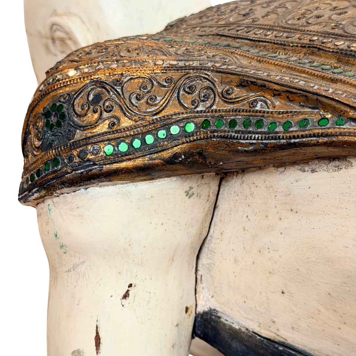 Schoudergewaad en knie, detail