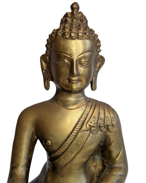 Ladakh boeddha beeld van vuurverguld brons