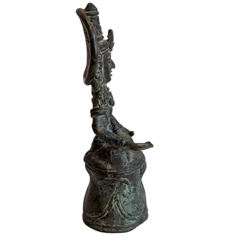 Beschermend Khmer Lokeshvara reisbeeld in brons
