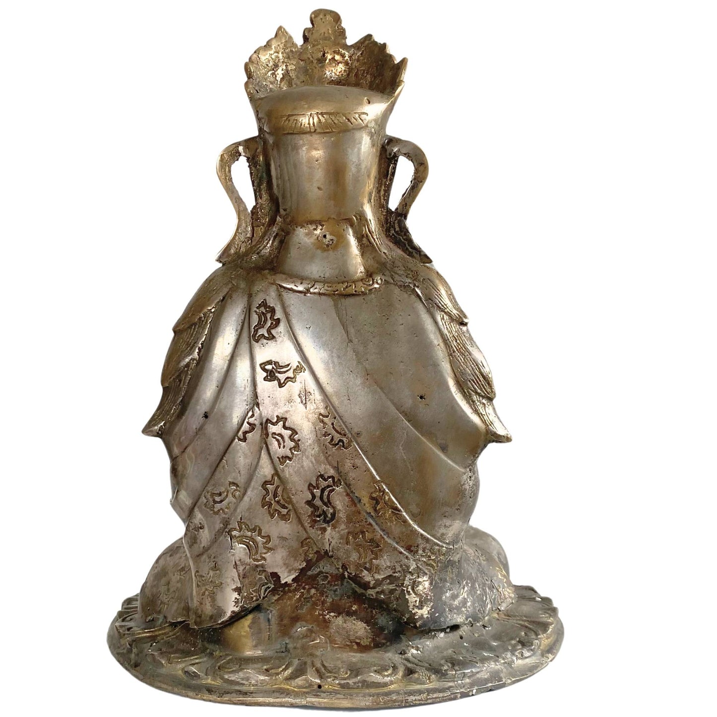 Bodhisattva-sculptuur in gebedshouding met een gewicht van 3 kg.