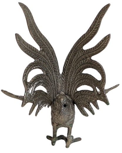 Metalen haan sculptuur Thailand 20e eeuw