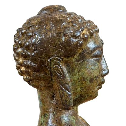 Detail van achterzijde hoofd en patina