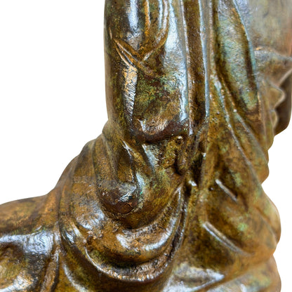 Close-up van gewaad en patina