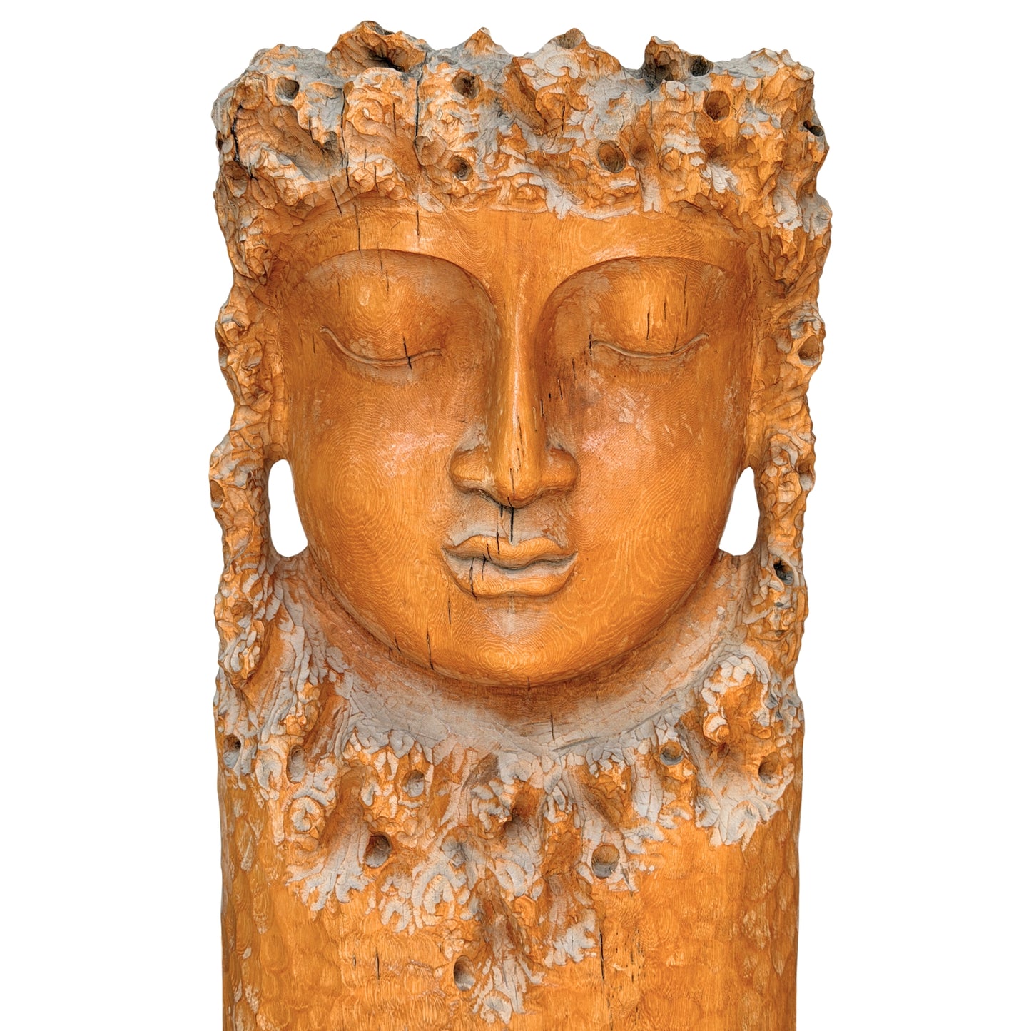Monumentale Kwan Yin sculptuur van 159 cm voor luxe interieur