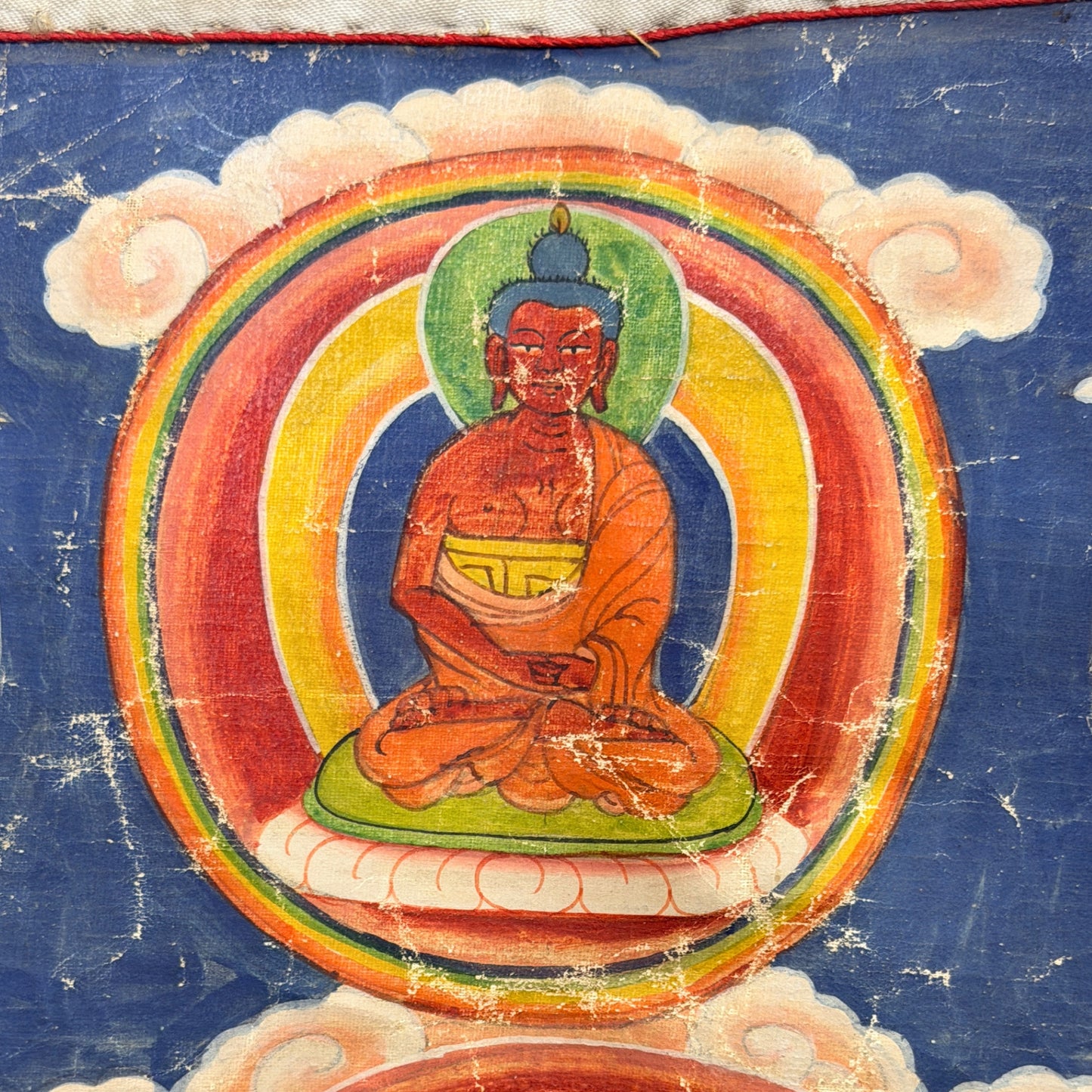 Monumentale Nepalese thangka van Rakta Tara 120 cm