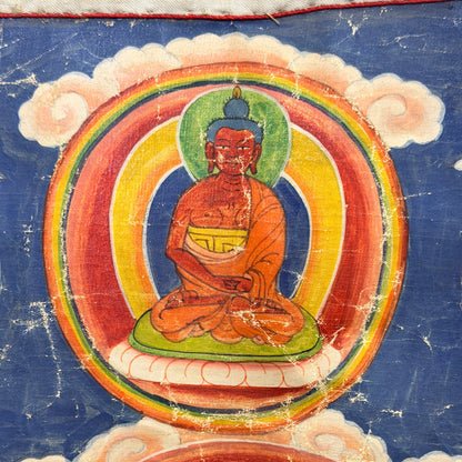 Monumentale Nepalese thangka van Rakta Tara 120 cm