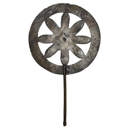 myanmar boeddha dharmachakra mudra bronzen beeld spirituele uitstraling interieur object