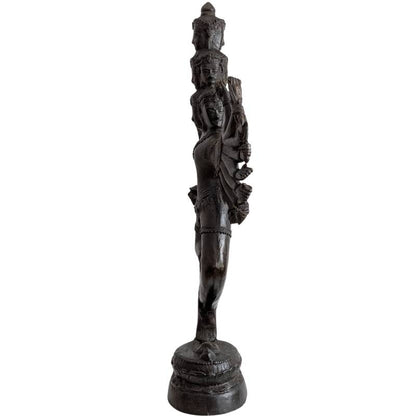 Bronzen Nataraja Shiva tempelbeeld in Thaise Khmer stijl