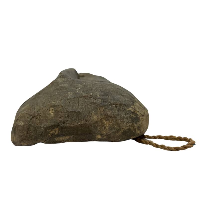 Authentiek Nepalees houten masker met originele koorden en patina  