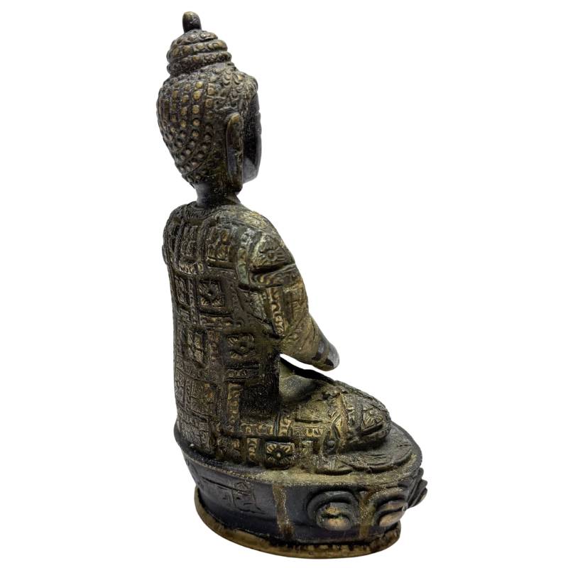 Nepalees vuurverguld bronzen Boeddha paar in traditionele Newar stijl