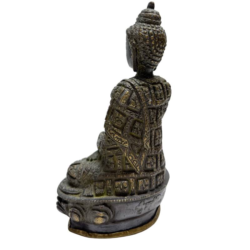 Newar bronzen Boeddha duo uit de vroege 20e eeuw