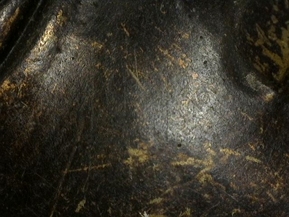 Oud Boeddhahoofd uit de Himalaya-regio