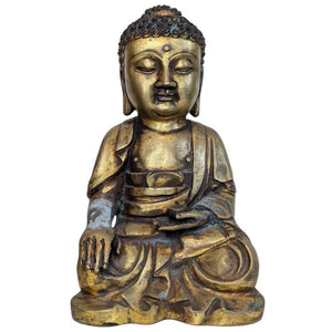 Oude Chinese bronzen Shakyamuni Boeddha lot 111