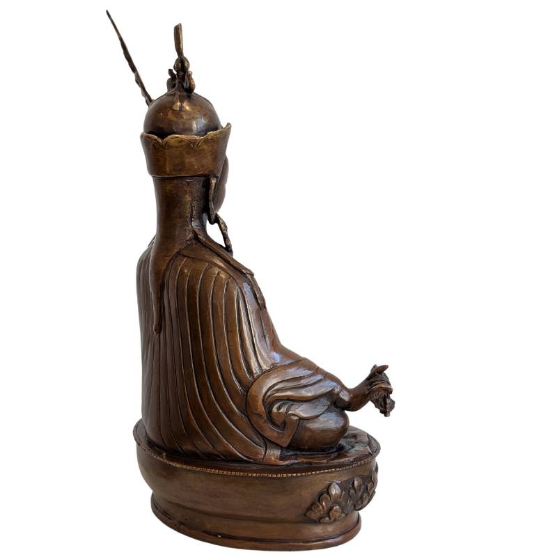 Padmasambhava beeld in brons uit de Himalaya, Vajrayana boeddhisme