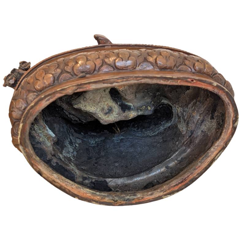 Boeddhistisch Padmasambhava beeld in brons uit Tibet, 19e eeuw