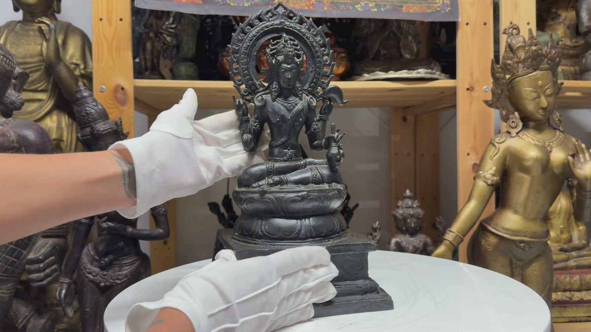 avalokiteshvara-tibetaans-bronzen-kunstwerk