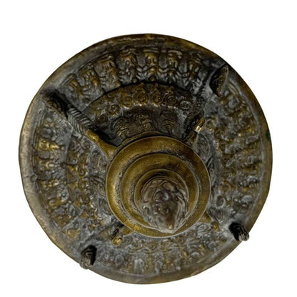 Ritueel boeddhistisch tempelobject uit Thailand in brons
