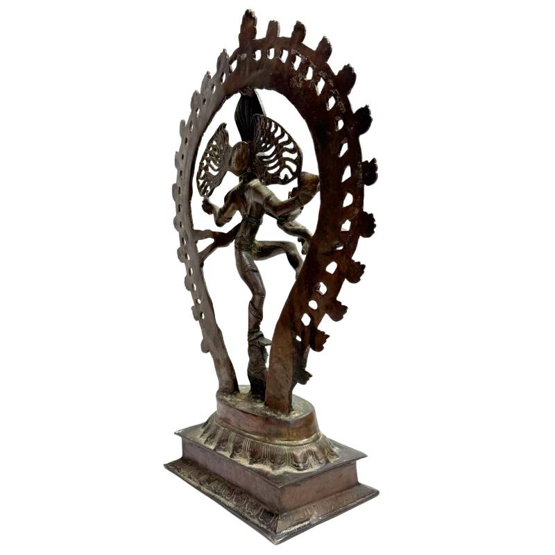 Shiva Nataraja brons beeld India kosmische dans verloren wastechniek