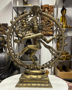 Shiva Nataraja – antiek brons – India – kosmische dans op Apasmara