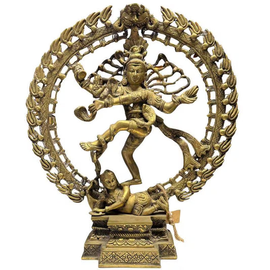 shiva nataraja bronzen beeld zuid india vroege 20e eeuw traditioneel cire perdue gegoten