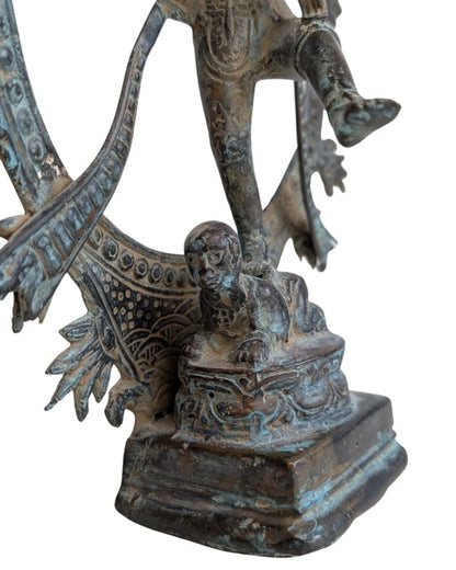 Bronzen Shiva Nataraja dansfiguur uit Indonesië