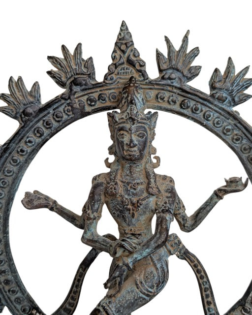 Bronzen Shiva Nataraja sculptuur uit Indonesië

