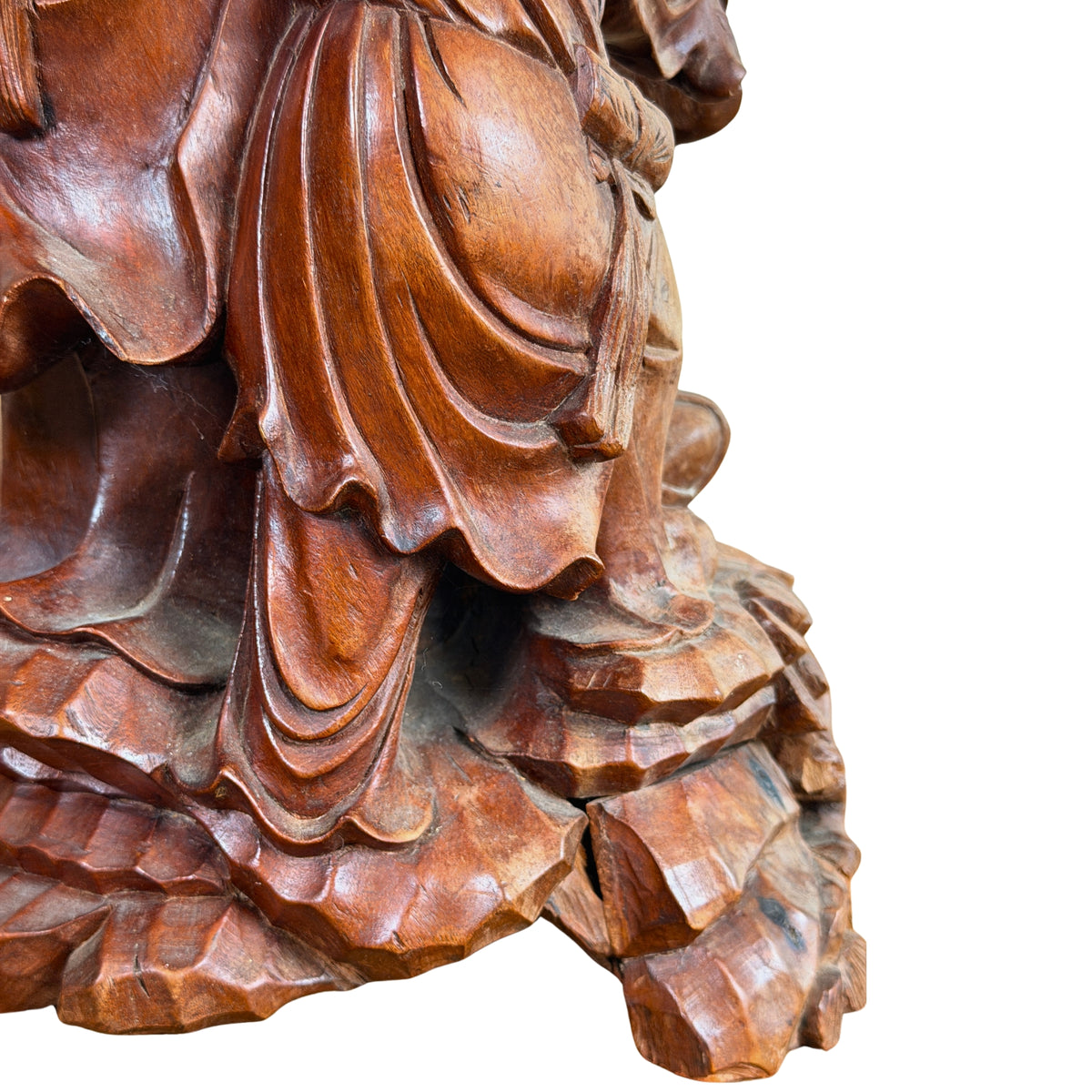 Gewaadplooien en rotsvoet, detail