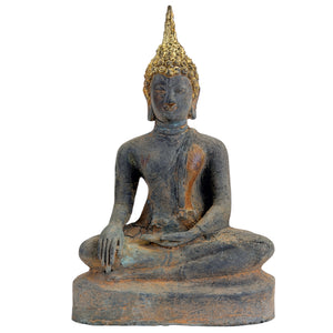 Vergulde bronzen Ayutthaya Boeddha – Thailand, 17e–vroege 18e eeuw