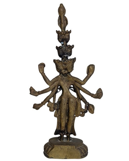 Spiritueel verzamelobject antiek brons Avalokiteshvara