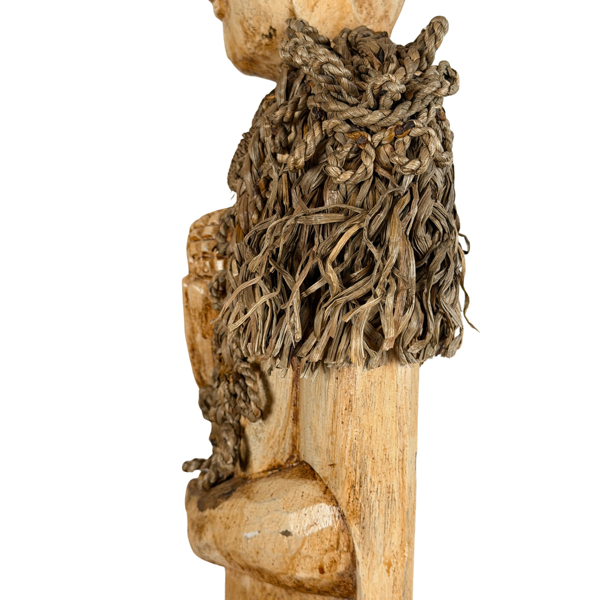Koordcape over de schouder met hand en offergave, zijkant