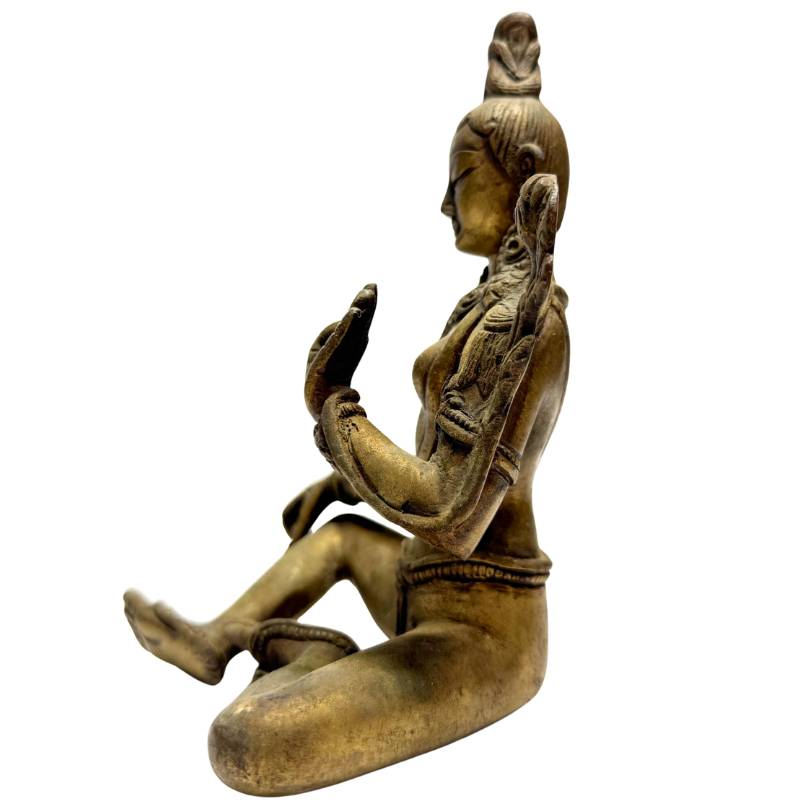 Tara beeld brons Zuid India boeddhistische sculptuur godin