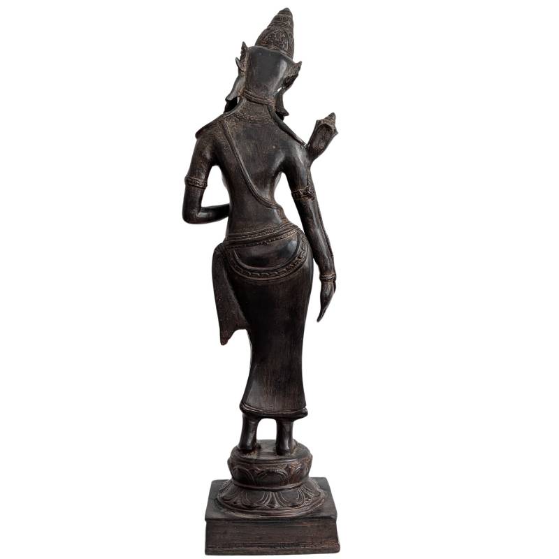 Staande Tara bodhisattva in brons, Khmer Revival-stijl