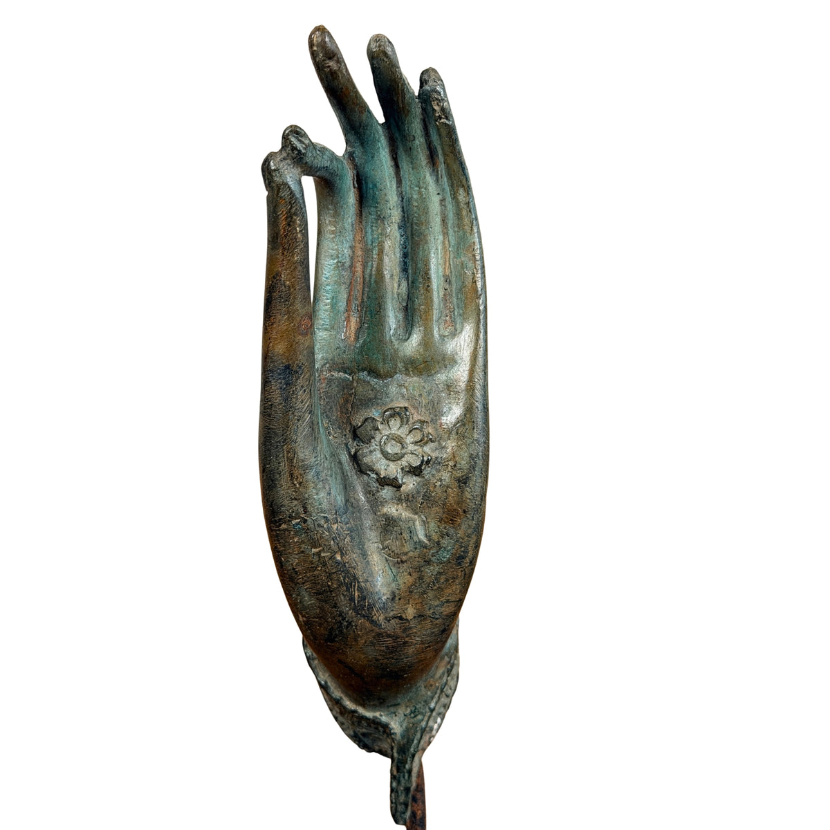 Rozet in de palm, detail