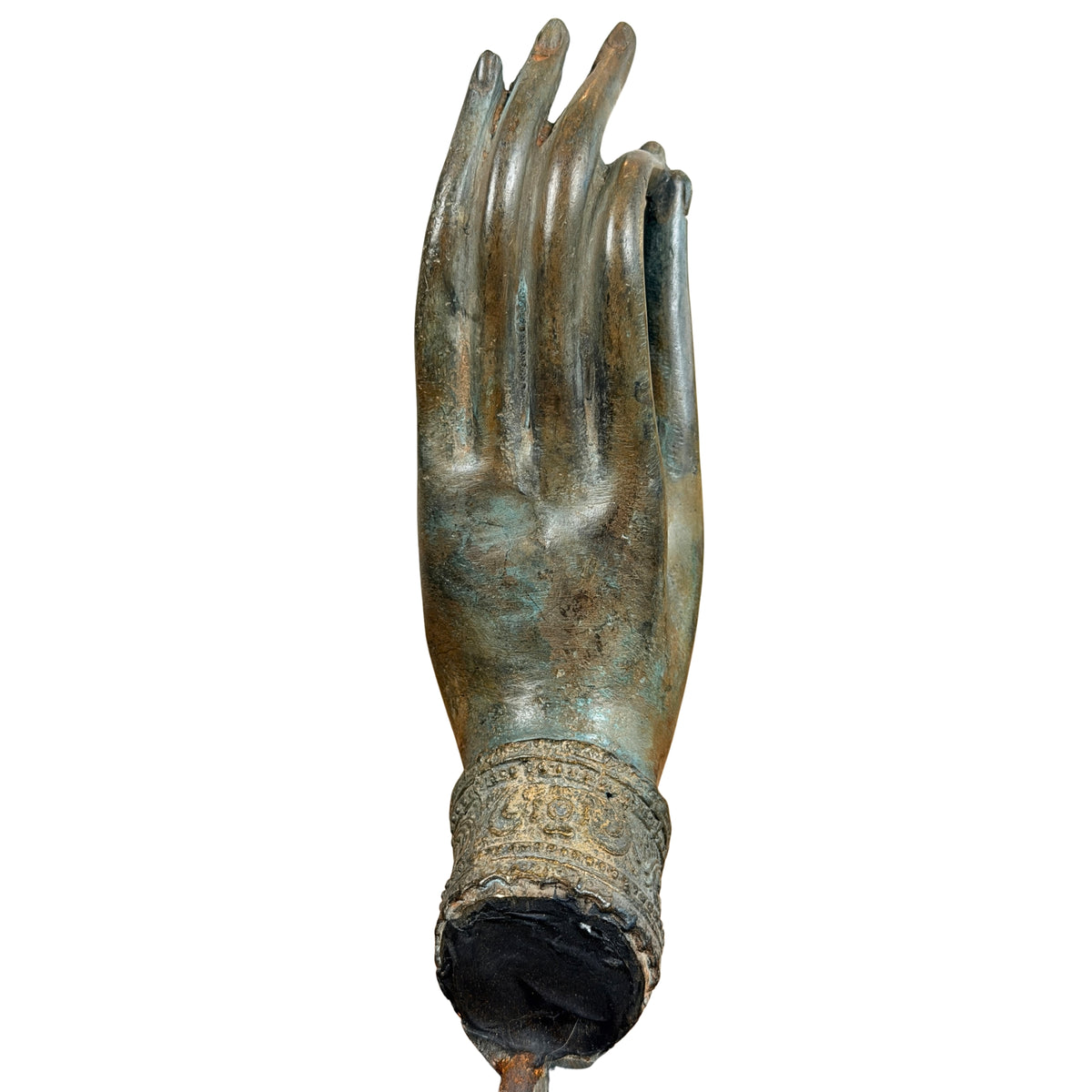 Rug van de hand met versierde manchet