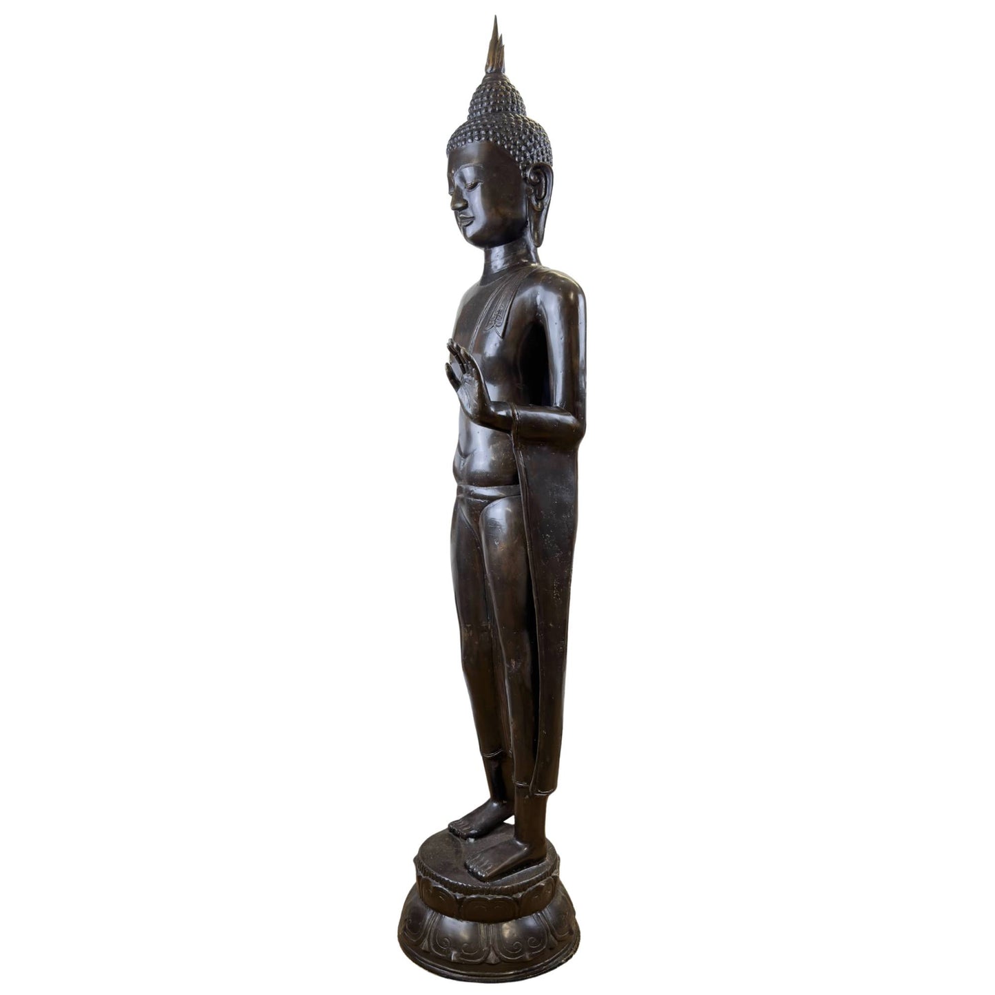Thaise Phra Leela Boeddha van 117 cm hoogte