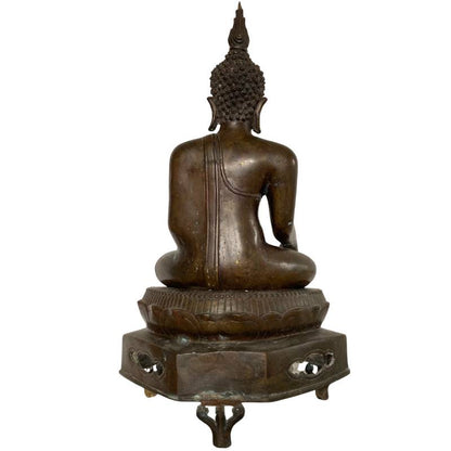 Thaise tempel boeddha brons klassieke stijl