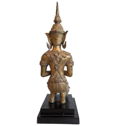 Thaise thepanom tempelwachter van brons